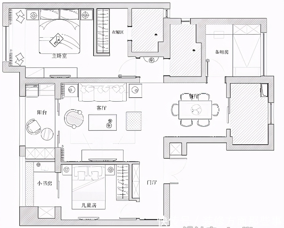 装修|110平三居室以现代雅致为基调,打造一个现代时尚的轻奢空间