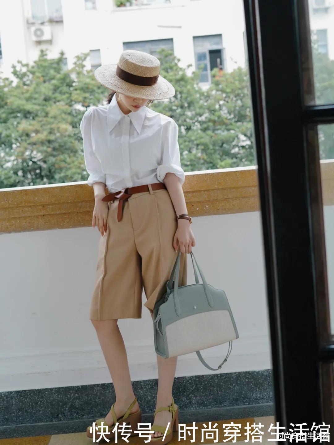 阔腿裤|看了三木的穿搭才知道,原来衬衫?也可以这样穿,美出新高度