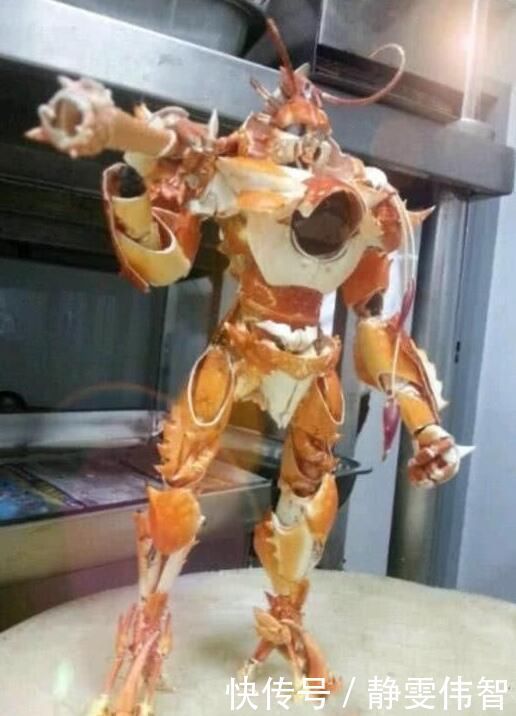 小沙发|万物皆可手办,知了做出异形的感觉,小龙虾壳变身恶魔龙