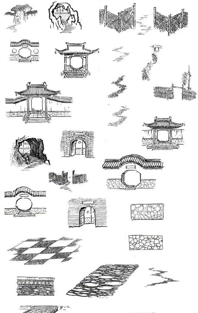 画作|传统点景很难画,就算是老师也经常画错,国画初学者一定要注意