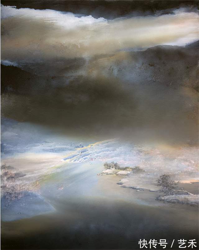 布面油画@薄云:新意象油画