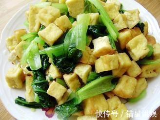 油菜|小油菜搭配豆腐，鲜香又营养，清爽入味，好吃不腻，素食的好选择