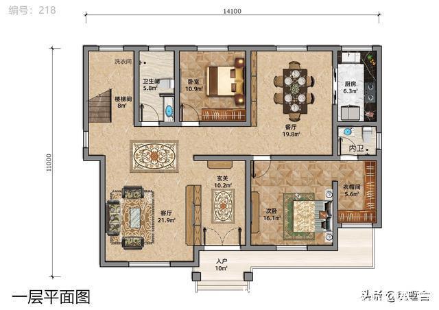 真石漆|占地150平，设计师给了2套图纸，预算25万看看哪套更好？
