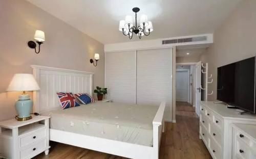 美式|118㎡简约美式三室两厅，浴霸灯还可以这样装，太聪明了！