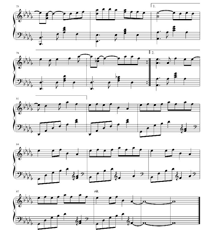 青花瓷钢琴谱简谱数字