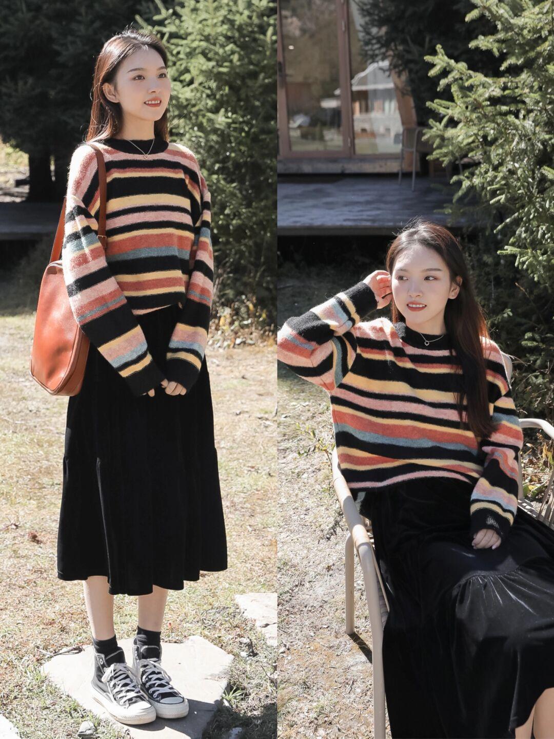 保暖 冬天别只会穿毛衣,试一试这件深灰色大衣,保暖还很有女人味!