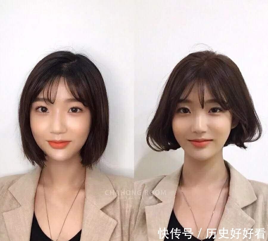 圆脸型|圆脸型的女生适合留什么刘海显得时尚一些？