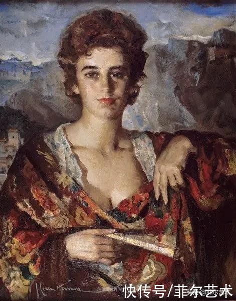 何塞·|西班牙画家何塞·克鲁斯·埃雷拉女性人物油画作品欣赏