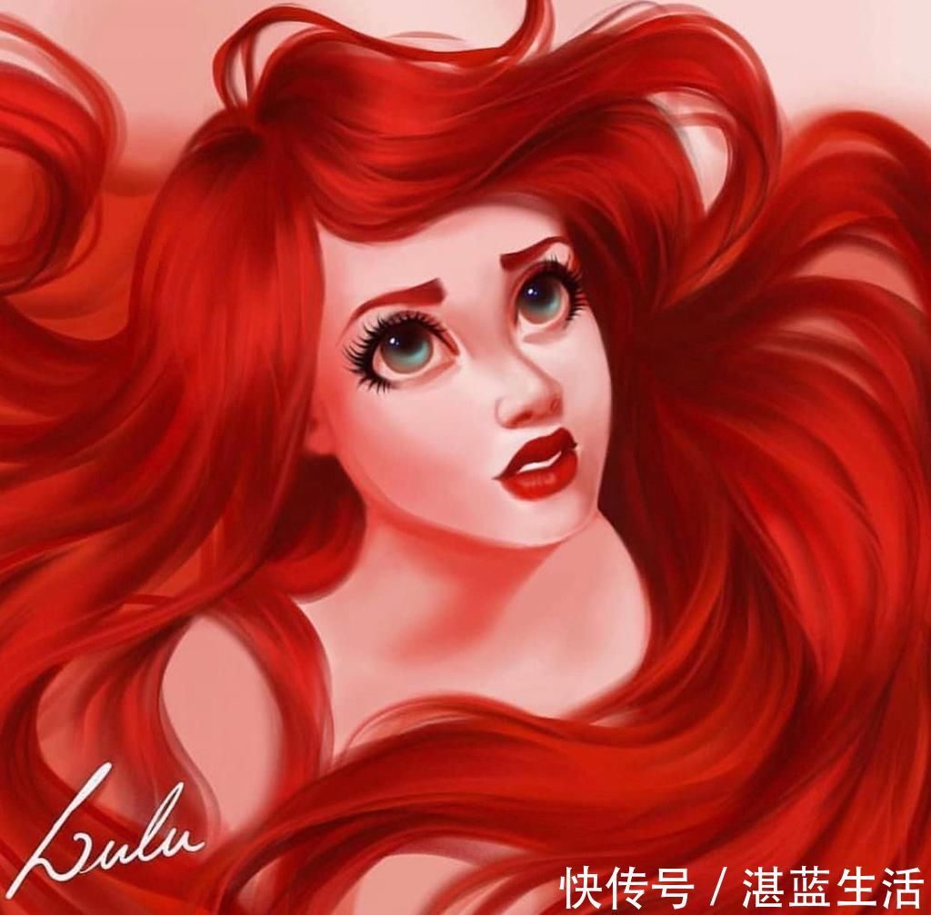 爱洛公主!当迪士尼公主的发量变得超多后,看起来更美了