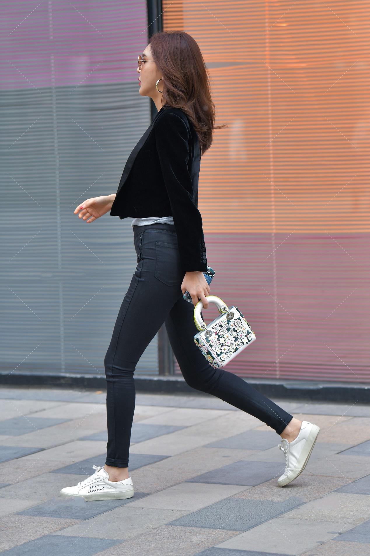 简约|小西服搭配高腰铅笔裤, 简约又不失时尚