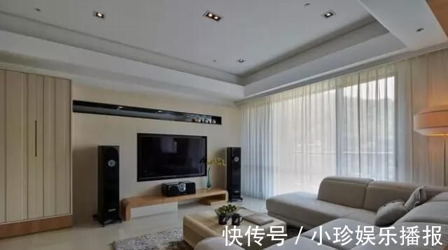 客厅|139㎡现代简约风三居室,书房和客餐厅放在一起,不要太好看