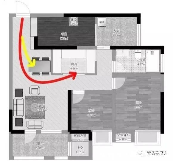 卫生间|买房必看:3种常见的家居动线!