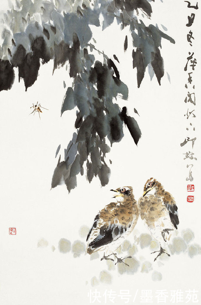 花鸟画|当代画家萧朗精品花鸟画作品欣赏