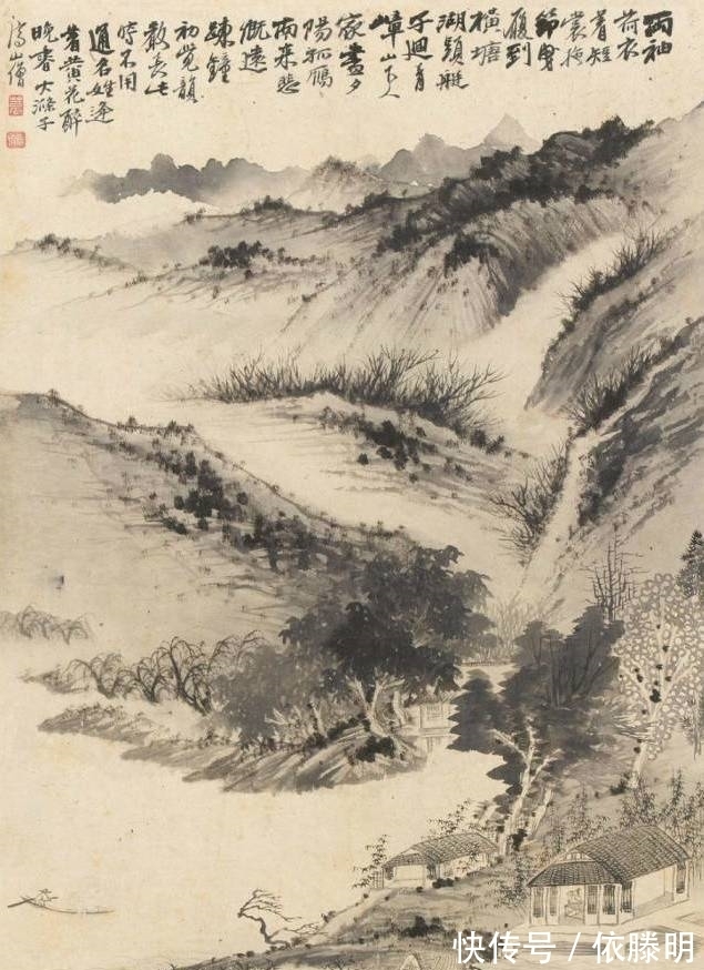 八大山人|石涛,八大感时花溅泪,恨别鸟惊心的悲怆之情只能通过笔画于纸上