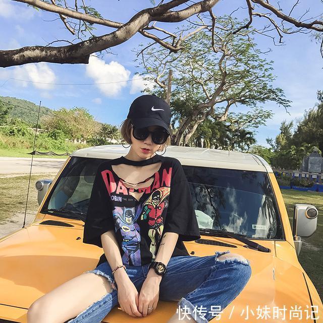 镂空感 时尚个性T恤,让你穿出随性又青春的感觉