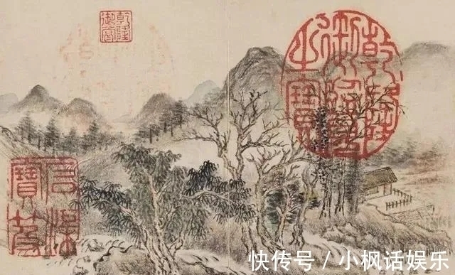 董邦达$一个拿皇家俸禄的画家|董邦达小品山水画