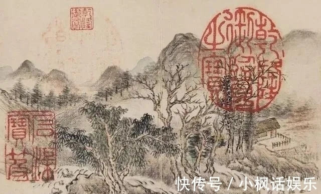 董邦达$一个拿皇家俸禄的画家｜董邦达小品山水画