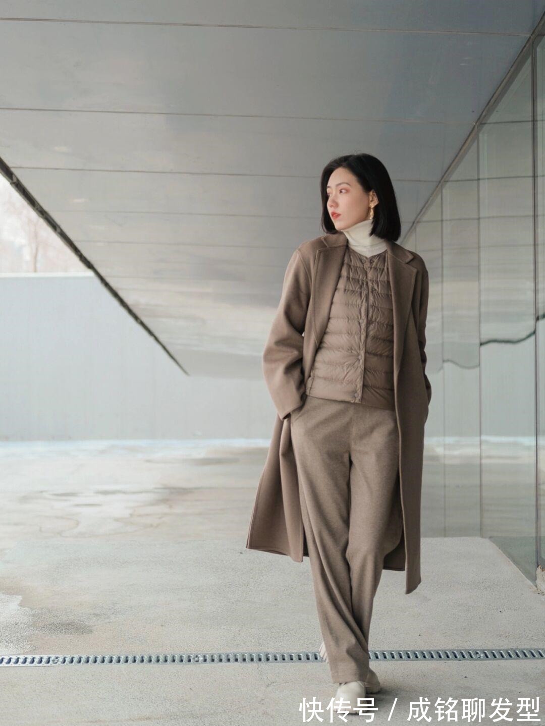 棉服 精致女人都爱有质感的搭配!大地色系冬装温柔耐看,让人难以拒绝
