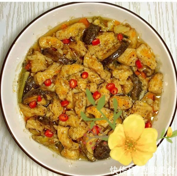 好吃|好吃下饭的香菇鸡胸肉,健康减脂,几分钟就学到手