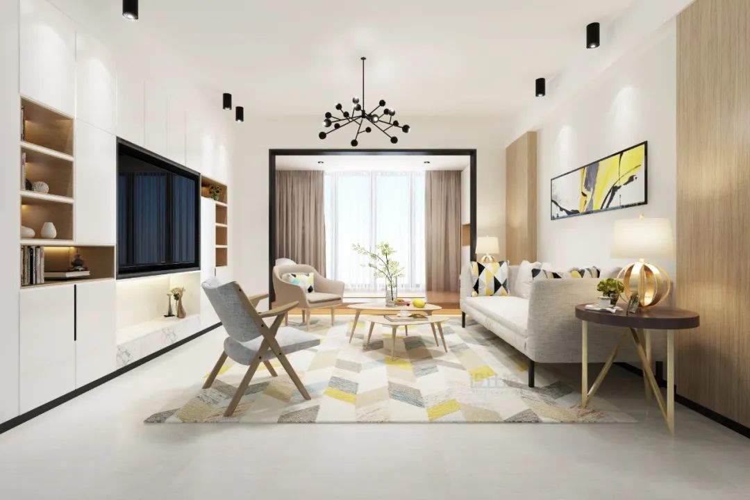 电视墙|定制柜做电视墙，收纳能力真的强！客厅不想杂乱，就照着装