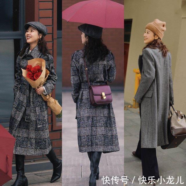 纯色 一件大衣等于多种搭配!可优雅大气,可甜美俏皮,照着穿就行