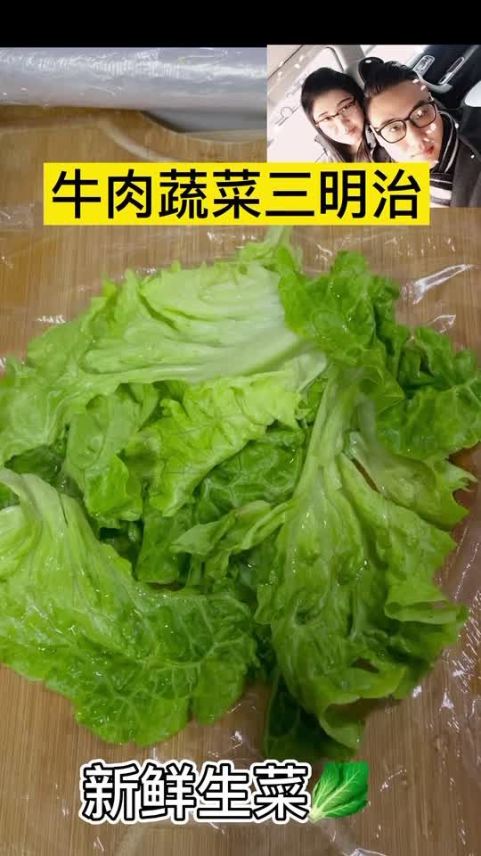 牛肉蔬菜三明治