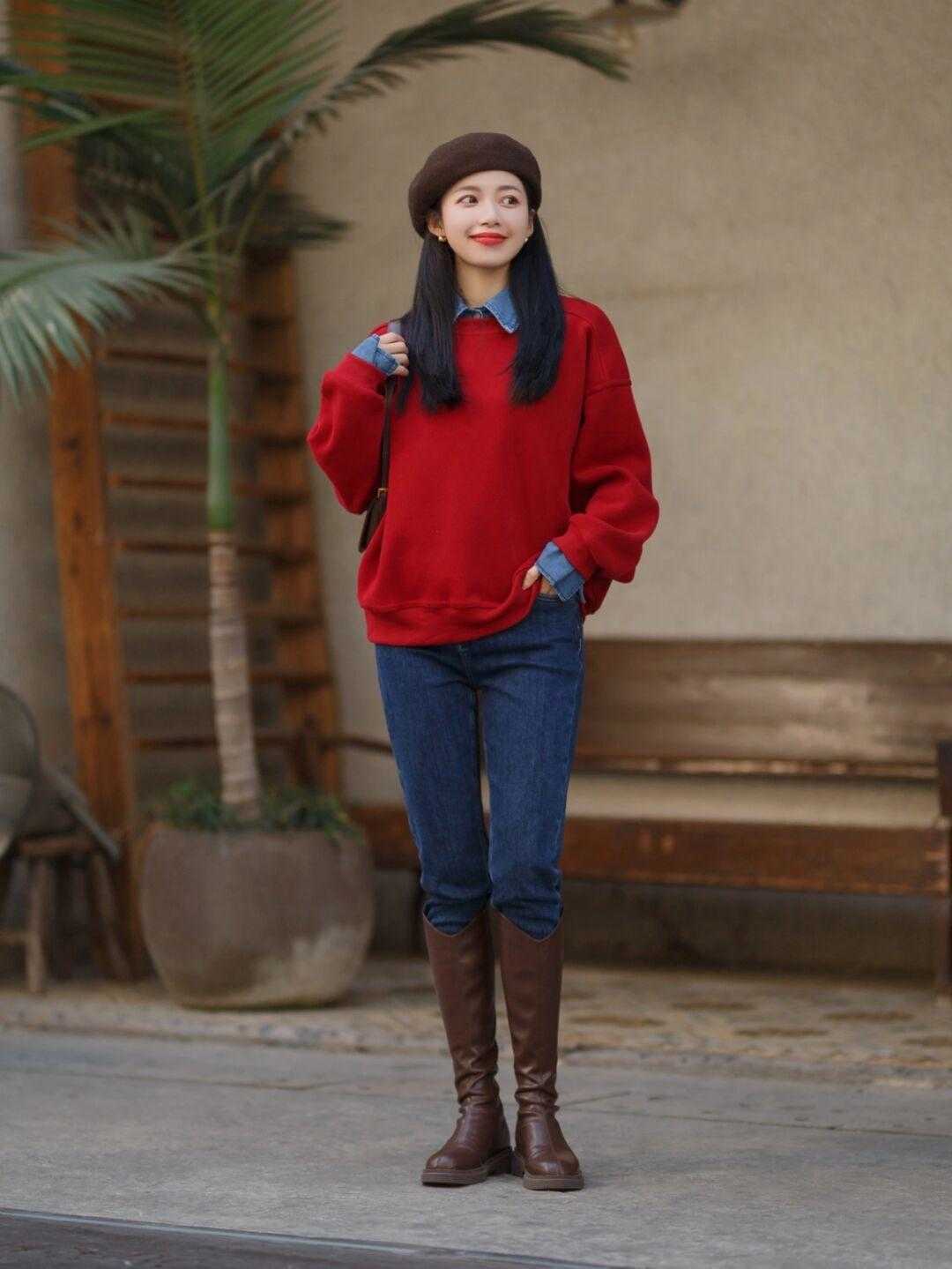 连帽 自带氛围感滤镜的穿搭来喽!还没找到标准模板的小仙女,别错过