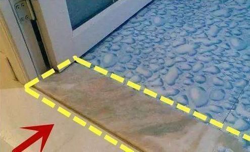 回家|卫生间门槛石要这样装，实用又挡水，真想回家拆了重装