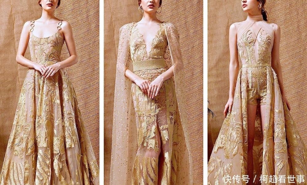 黎巴嫩女设计师Rayane Bacha华美高定:“土豪金”礼服一点都不土