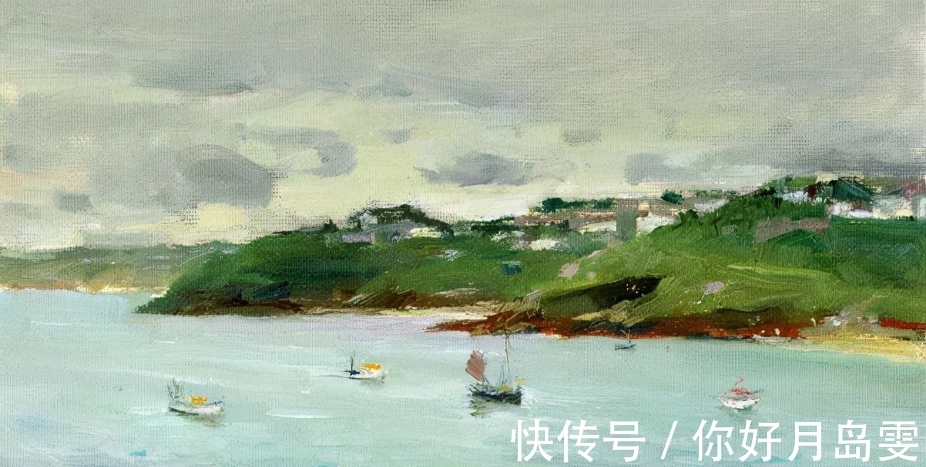 布面油画&著名油画家杨鸣山的风景写生作品,净化心灵!