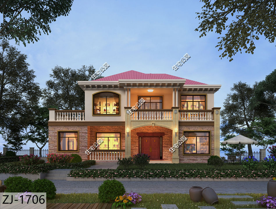 储藏室|10套二层农村别墅图纸,第3套第4套建的人最多,最后一套造价20万