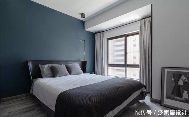 背景墙|94平现代三室，半开放式厨房、书房，让居室互通互透，共享光线