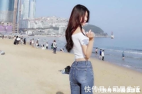 时尚 颜值很高的牛仔裤美女，美丽的身姿特别养眼