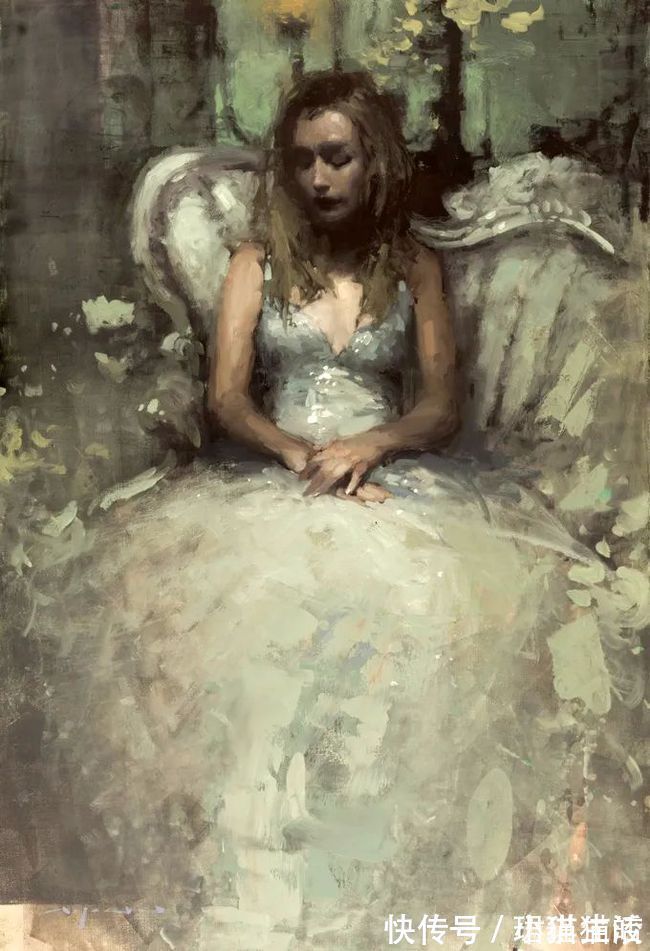 油画#艺术家杰里米·曼恩的油画,颜色既生动又大气!