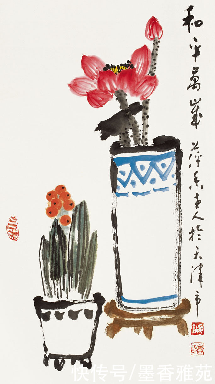 花鸟画|当代画家萧朗精品花鸟画作品欣赏