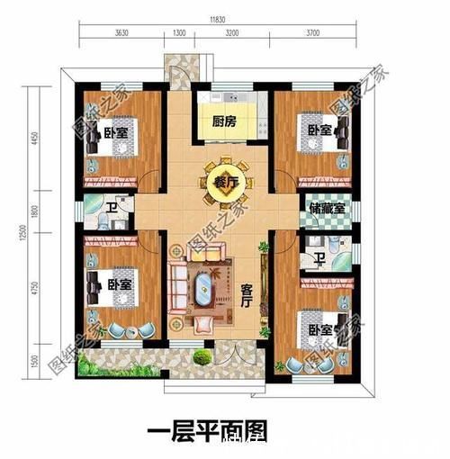 户型|一层自建房图纸，最后一款养老房的首选，图纸看完快收藏