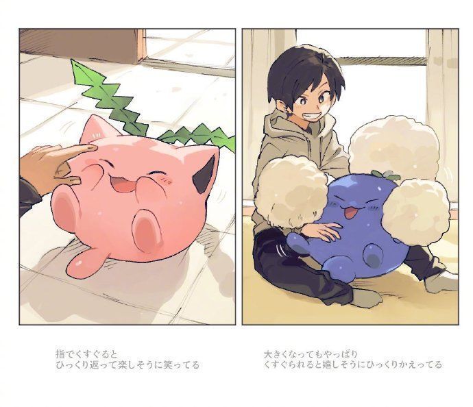 一起长大|这位画师的同人太有爱了:养一只宝可梦,然后和它一起长大