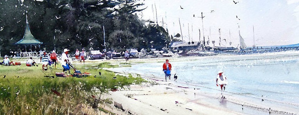 艺术家@雾里看花,澳大利亚水彩艺术家科维奇的作品,很是美!