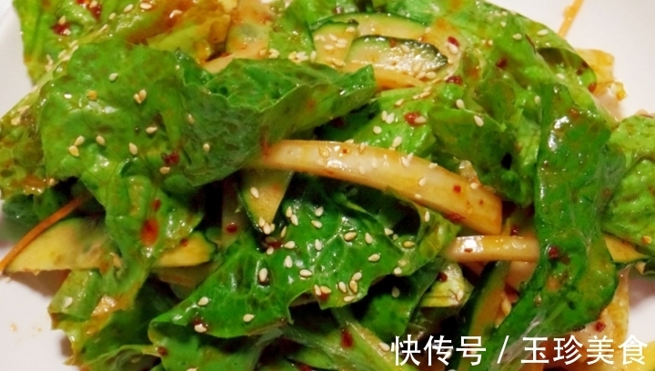 下饭|生菜别再蘸酱吃了,教你一招,吃起来口感清脆,而且还很开胃下饭
