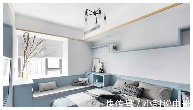 阳台|67㎡薄荷蓝小宅，阳台改榻榻米，卧室增加休闲区，设计太亮眼了！