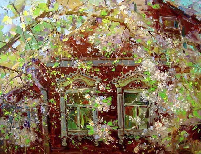 俄罗斯@浓郁的色彩,俄罗斯画家安德烈·米沙金的风景油画(一)