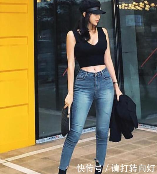 牛仔裤|不要只穿打底裤了,穿上牛仔裤,具有时尚气息,让你气场全开
