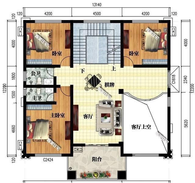 简欧|两层半的欧式别墅真漂亮，有堂屋有地下室，建在老家可威风