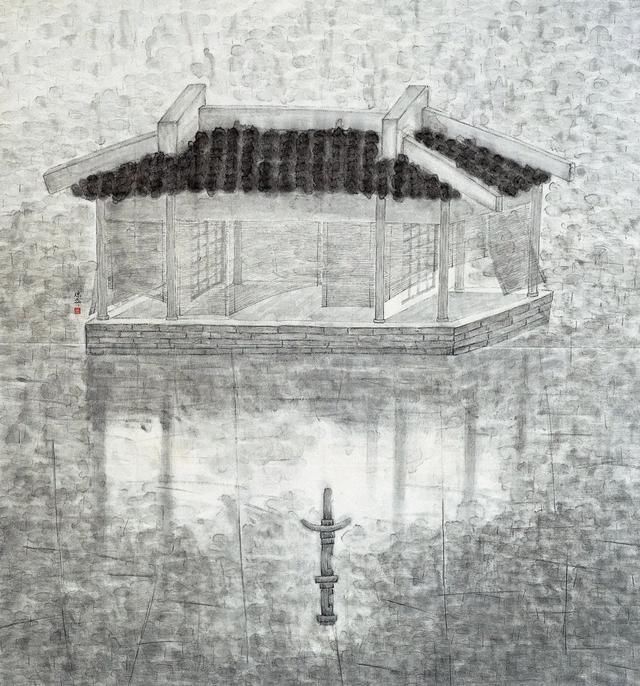 园林山水画@「津门网」清灵高雅|陈磊的园林山水画