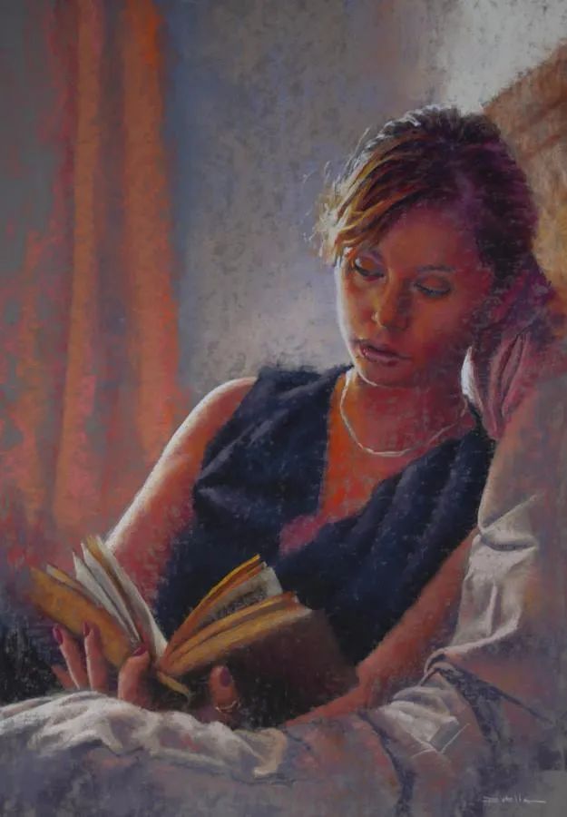 艺术学院$法国女画家:魅力独特的色粉味道