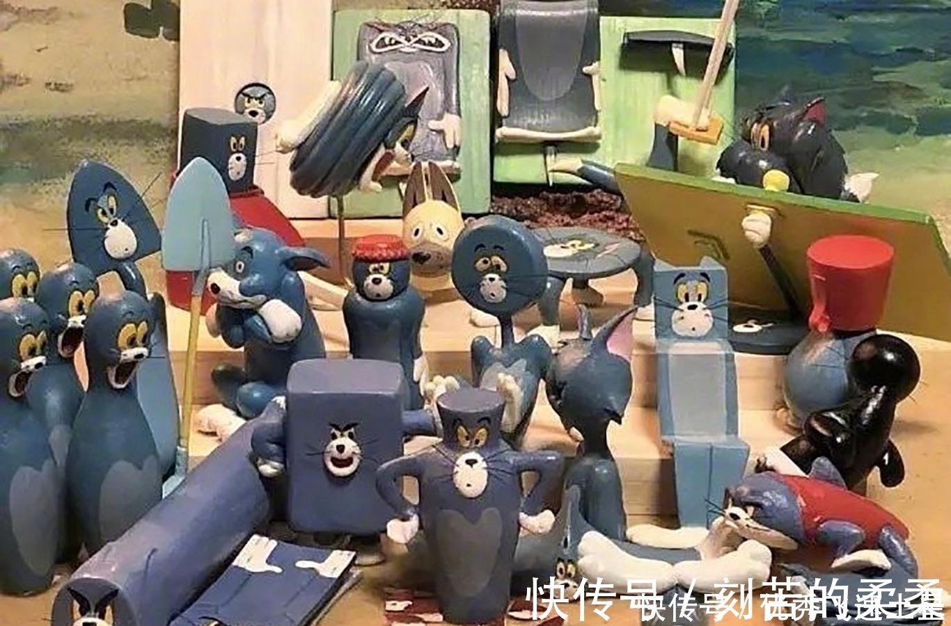 沙雕|二次元粉丝自制手办,看到猫和老鼠笑了,见到巨型高达跪了