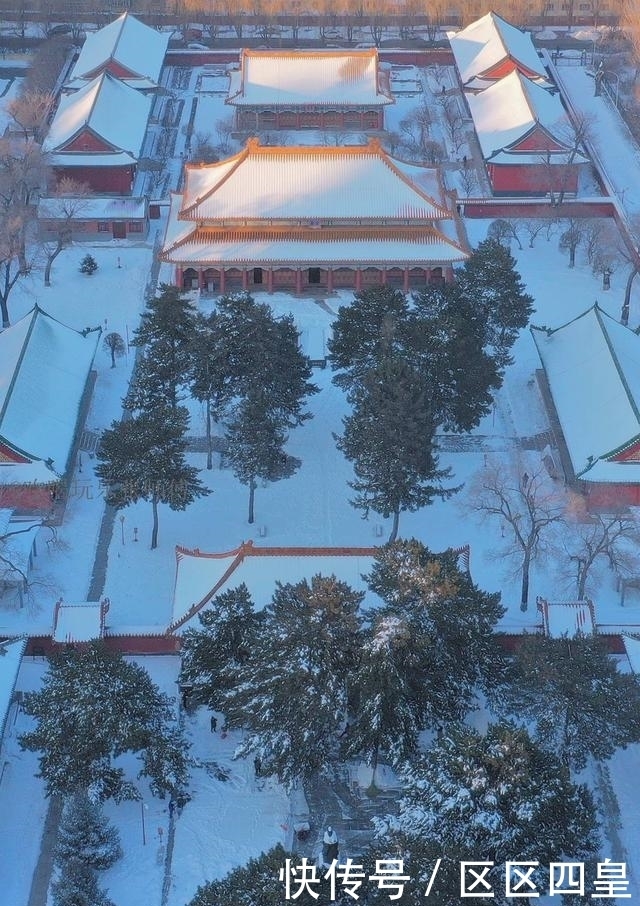 俯瞰东北最大文庙，哈尔滨文庙雪后静谧壮观！