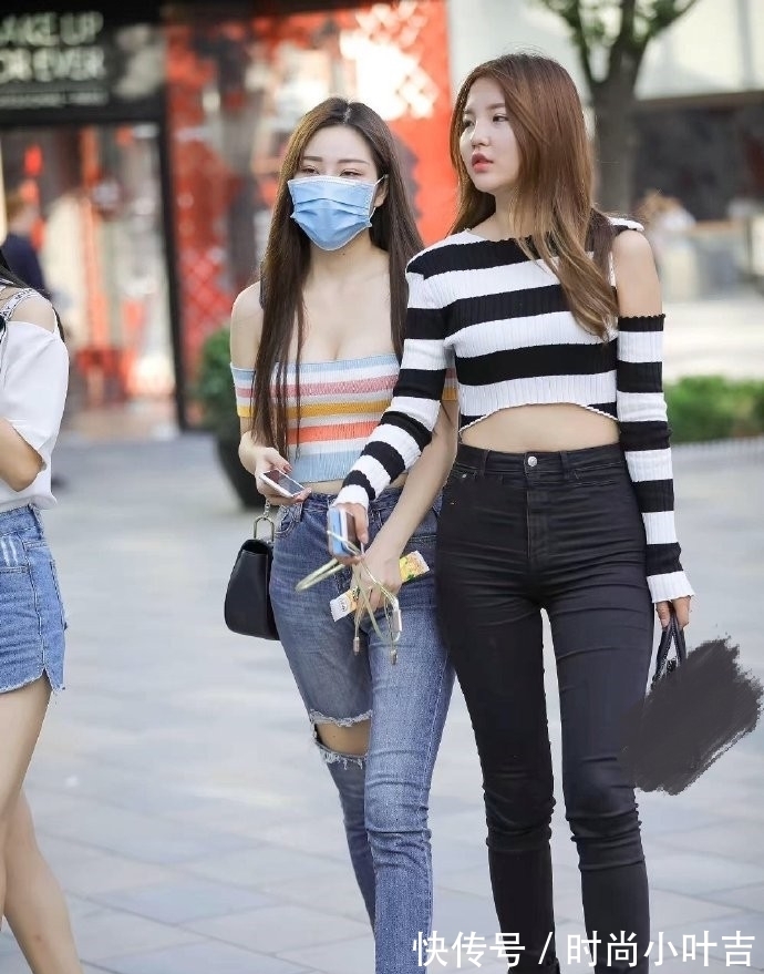彩虹|同样是针织衫,明显“彩虹”款式的妹子,更胜一筹