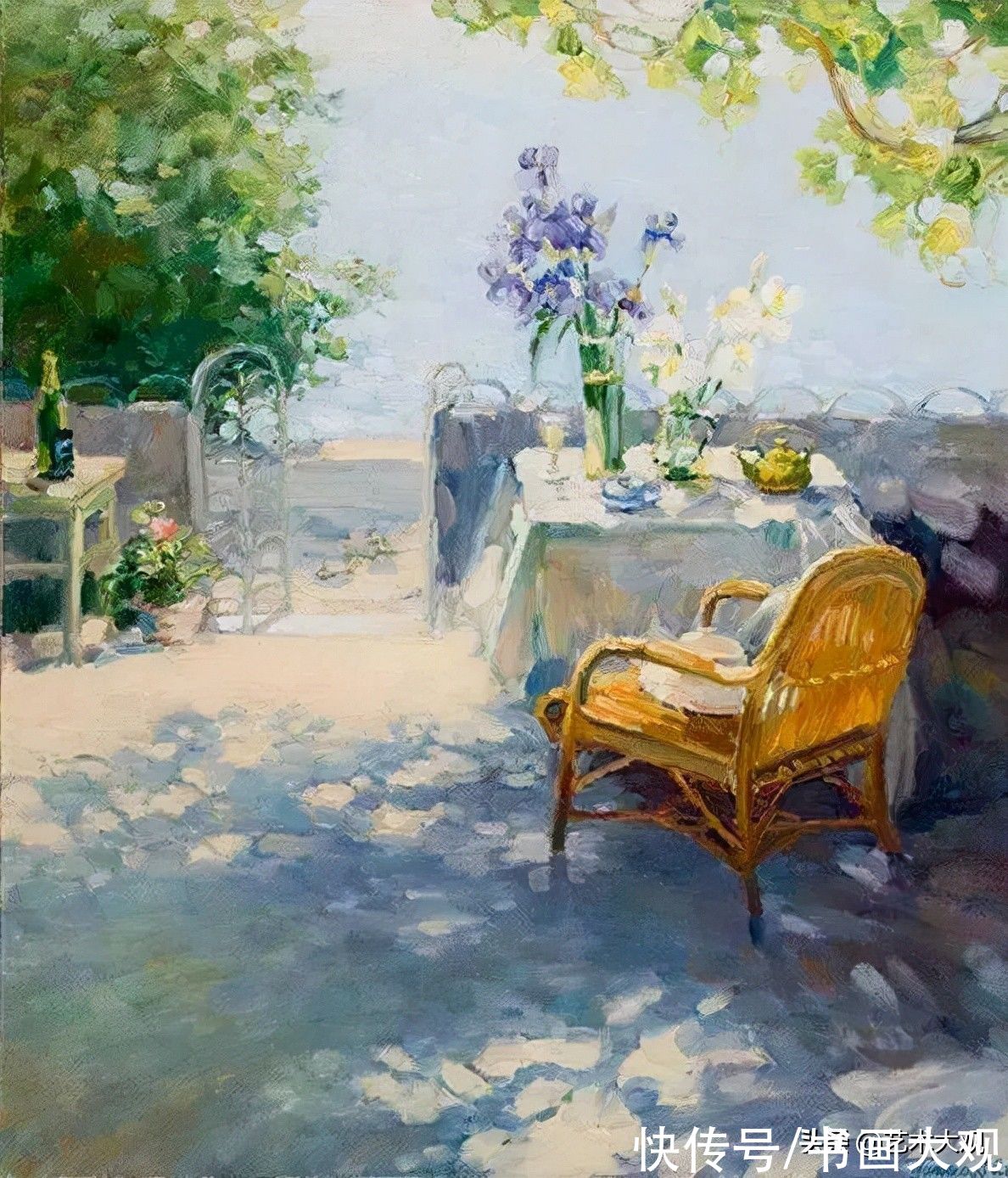 习作&阳光明媚的风景油画写生习作