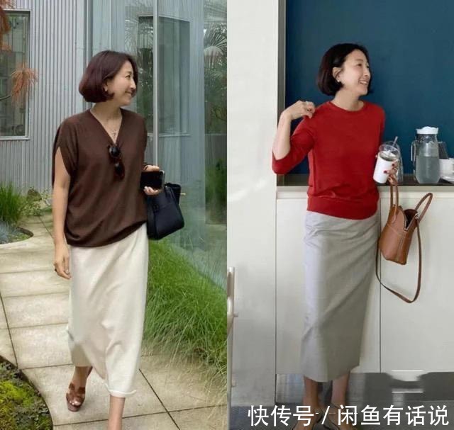 质感|女人到中年别穿得花花绿绿,学50岁韩国主妇这么穿,优雅有高级感